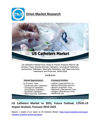 US Catheters Market Trends, Research Report, Growth, Opportunities, Forecast 2019-2025