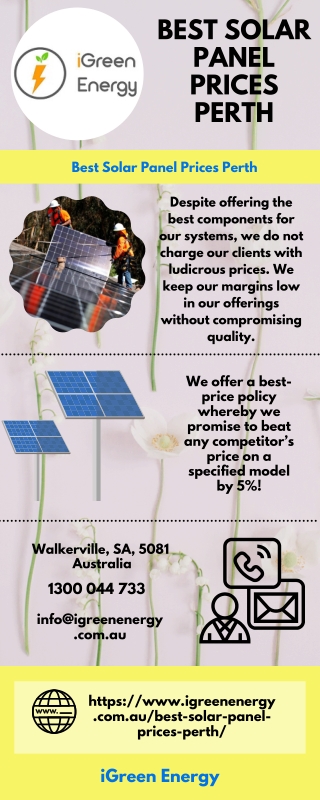 Best Solar Panel Prices Perth