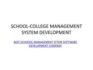 best software development company-college management system