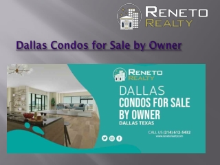 Reneto provide Townhomes for Sale North Dallas