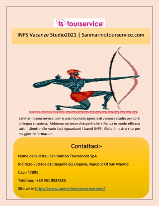 INPS Vacanze Studio2021 | Sanmarinotourservice.com