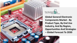 Global General Electronic Components Market Opportunities And Strategies To 2030