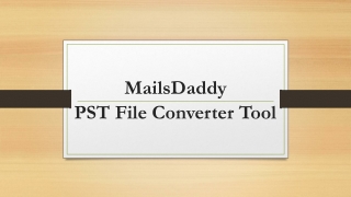 MailsDaddy PST File Converter