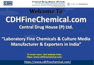 Laboratory Fine Chemicals Manufacturers