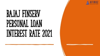 Bajaj Finserv Personal Loan - Affordable Interest rates @12.99% p.a
