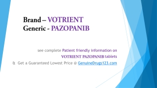 What are the Side Effects of Votrient Pazopanib?