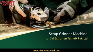 Scrap Grinder from The Best Plant Machinery Manufacturer Indore