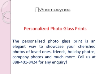 Personalized Photo Glass Prints