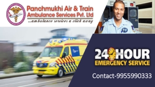 Take High Tech Ambulance Service in Gokulnagar by Panchmukhi