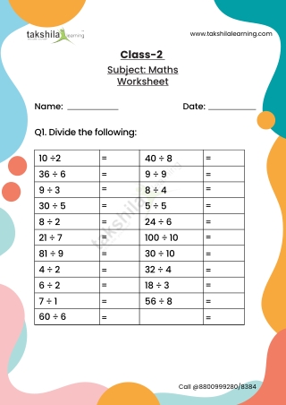 Download NCERT live classes for primary students Maths Worksheet