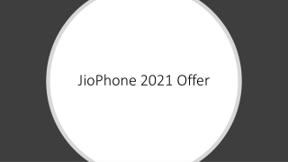 JioPhone 2021 Offer