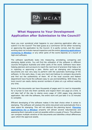 What Happens to Your Development Application after Submission to the Council?