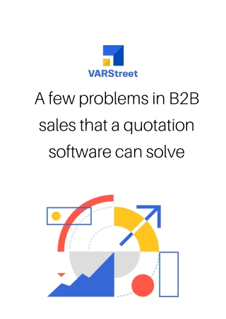 A few problems in b2b sales that a quotation software can solve