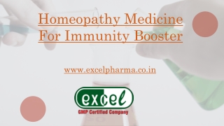 Homeopathy Medicine For Immunity Booster