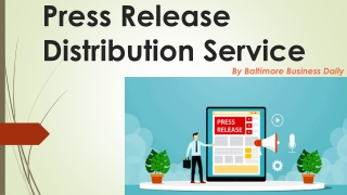 Press Release Distribution Service