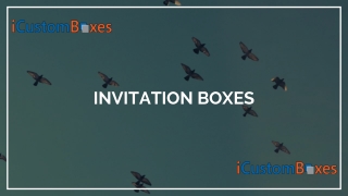 Get eco friendly customized invitation boxes