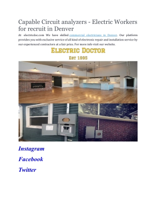 Hire Littleton Electrician