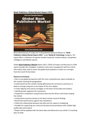 Global Book Publishers Market Research Report Forecast 2030