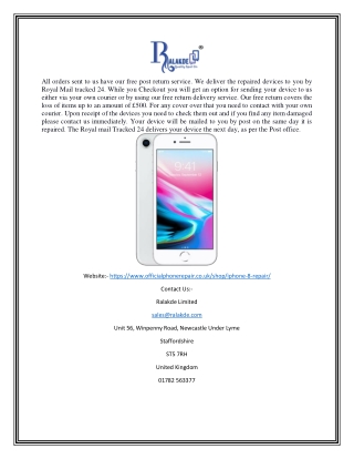 iPhone 8 Screen Repair Shop UK | Officialphonerepair.co.uk