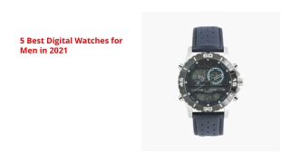 5 Best Digital Watches for Men in 2021