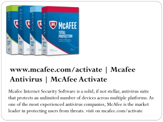 Mcafee.com/activate – Enter Your Code – Download Mcafee