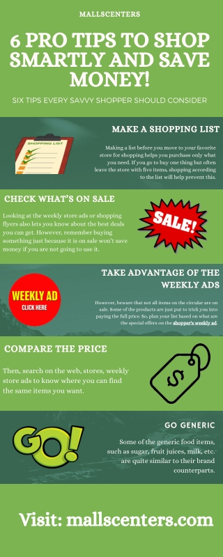 6 Pro Tips To Shop Smartly And Save Money!