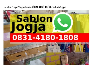 Sablon Topi Yogyakarta 0831 4180 1808{WhatsApp}