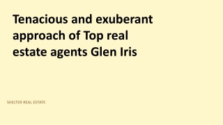Top real estate agents Glen Iris