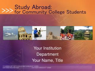 Study Abroad: for Community College Students