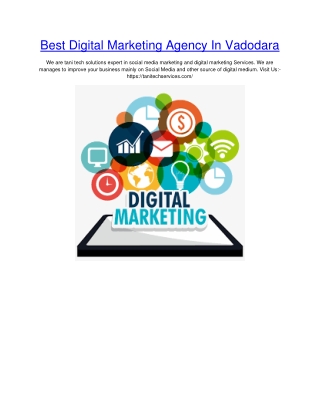 Best Digital Marketing Agency In Vadodara