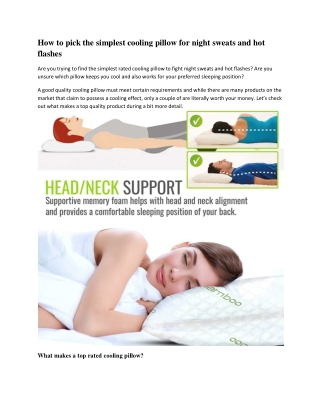 Best Bamboo Pillow For Sleeping