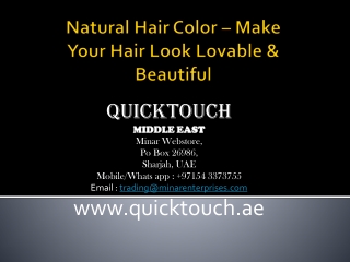 Natural Hair Color – Make Your Hair Look Lovable & Beautiful