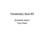 Vocabulary Quiz 3