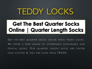 Get The Best Quarter Socks Online | Quarter Length Socks