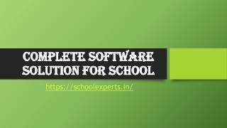 Complete Software Solution for school