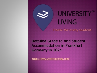 Detailed Guide to find Student Accommodation in Frankfurt Germany in 2021