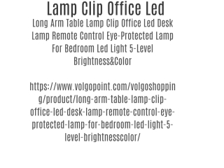 Lamp Clip Office Led