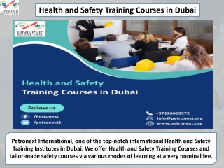 Health and Safety Training Courses in Dubai