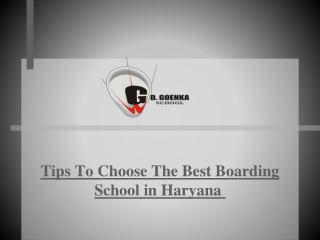 Tips To Choose The Best Boarding School in Haryana 