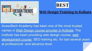 Web Design Training in Kolkata