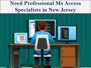 Need Professional Ms Access Specialists in New Jersey