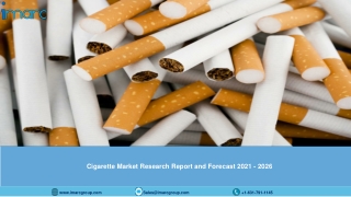 Cigarette Manufacturing Plant Project Report 2021-2026