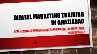 Digital Marketing Training in Ghaziabad