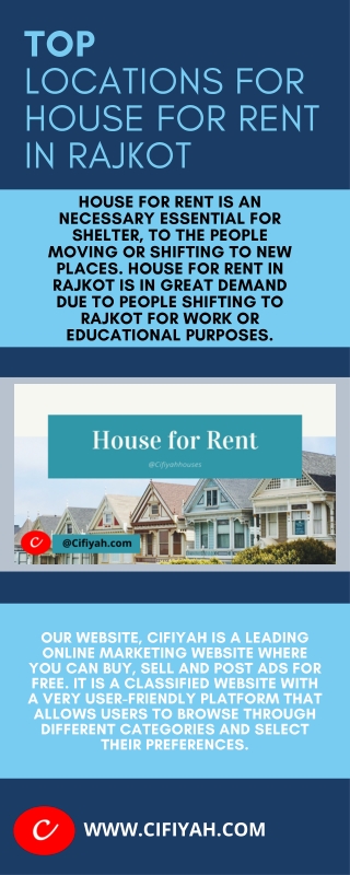 Top locations for house for rent in Rajkot