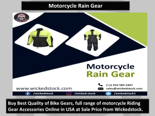 Motorcycle Rain Gear