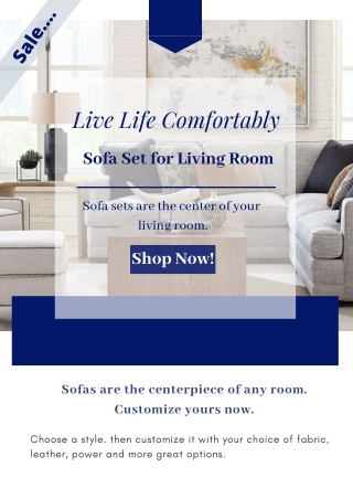 Elegant Sofa Set For Your Living Room