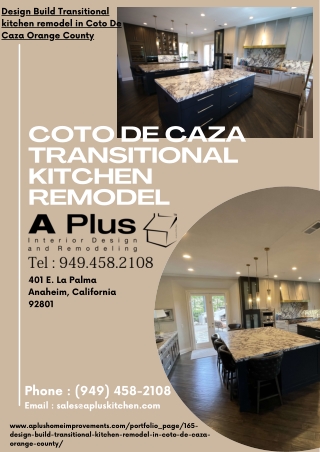 Coto De Caza Transitional kitchen remodel