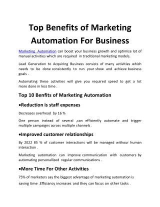 Marketing Automation Tools