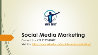 Best Social Media Marketing Services SMM | Why Shy