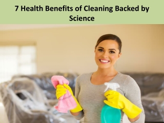 Health Benefits Of Cleaning